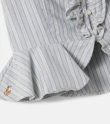 Ruffled striped cotton blouse | Polo Ralph Lauren Kids