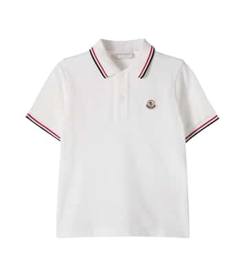 Logo cotton piqué polo shirt | Moncler Enfant