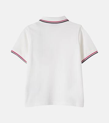 Logo cotton piqué polo shirt | Moncler Enfant