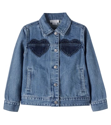 Patch-appliqué denim jacket | Stella McCartney Kids