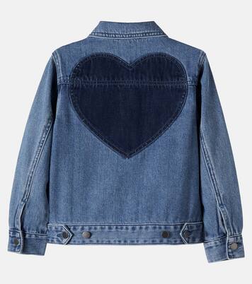 Patch-appliqué denim jacket | Stella McCartney Kids