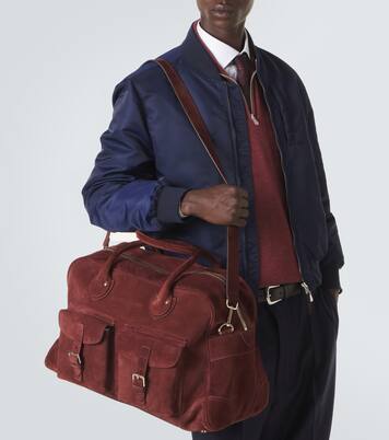 Suede duffel bag | Brunello Cucinelli