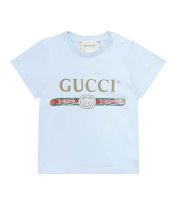 Baby logo cotton T-shirt | Gucci Kids