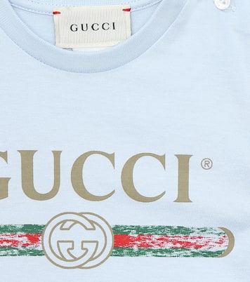 Baby logo cotton T-shirt | Gucci Kids