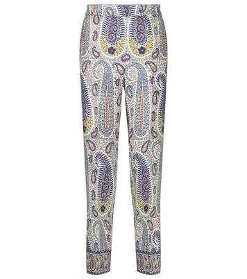 Pantalon imprimé en laine et soie | Etro