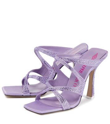 Verzierte Sandalen Flora aus Satin | The Attico