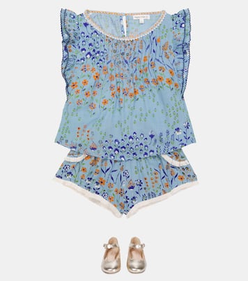 Lulu floral shorts | Poupette St Barth Kids