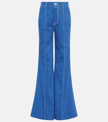 High Tide high-rise flared jeans | Zimmermann
