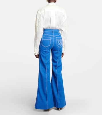 High Tide high-rise flared jeans | Zimmermann