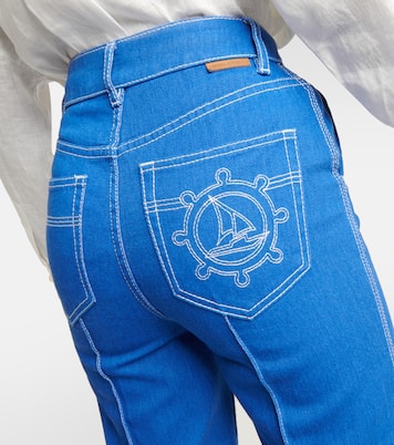 High Tide high-rise flared jeans | Zimmermann