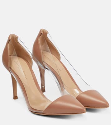 Escarpins Plexi 85 en cuir et PVC | Gianvito Rossi