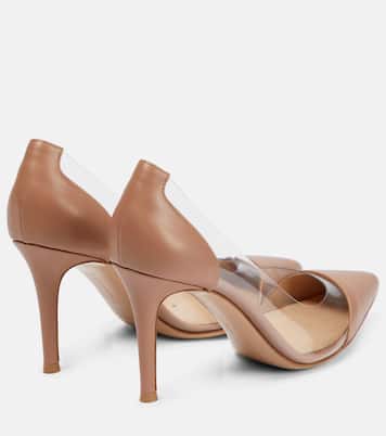 Escarpins Plexi 85 en cuir et PVC | Gianvito Rossi