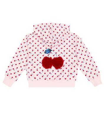 Printed zip-up hoodie | Monnalisa