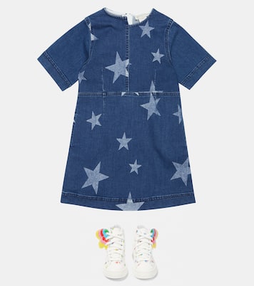 Printed denim dress | Stella McCartney Kids