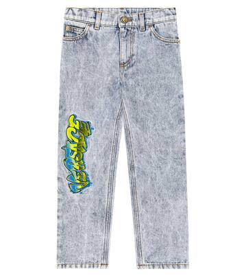 Jeans regular con logo | Versace Kids