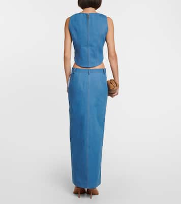 Gonna lunga Colia in denim | Aya Muse