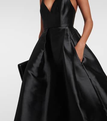 Robe midi en soie | Alex Perry
