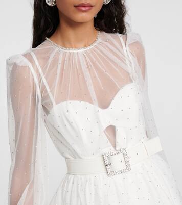 Bridal Mirabella embellished minidress | Rebecca Vallance