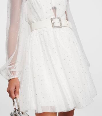 Bridal Mirabella embellished minidress | Rebecca Vallance