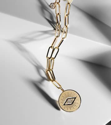 Pulsera de cadena Evil Eye Coin de oro de 14 ct  | Sydney Evan