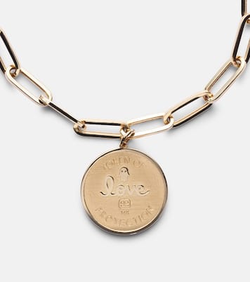 Pulsera de cadena Evil Eye Coin de oro de 14 ct  | Sydney Evan