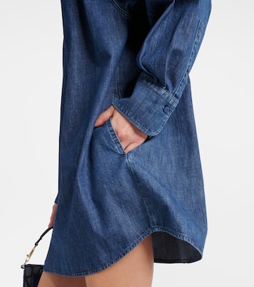 VGold chambray denim shirt dress | Valentino