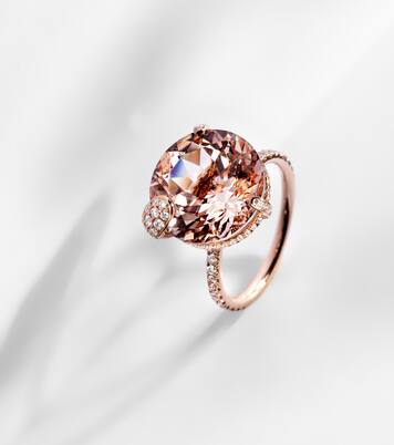 Peekaboo 18kt rose gold ring with morganite and diamonds | Bucherer Fine Jewellery