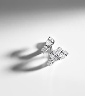 Einzelner Ohrring Serti Sur Vide aus 18kt Weißgold mit Diamanten | Repossi