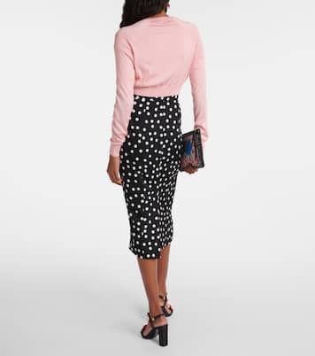 Cropped-Cardigan Capri aus Seide | Dolce&Gabbana