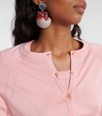 Cropped-Cardigan Capri aus Seide | Dolce&Gabbana