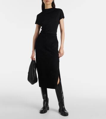 Midirock Taylor aus Veloursleder | Stouls