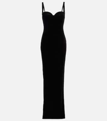 Bustier-Robe aus Samt | Balenciaga