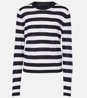Pull Meir rayé en laine et soie | Nili Lotan