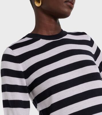 Pull Meir rayé en laine et soie | Nili Lotan