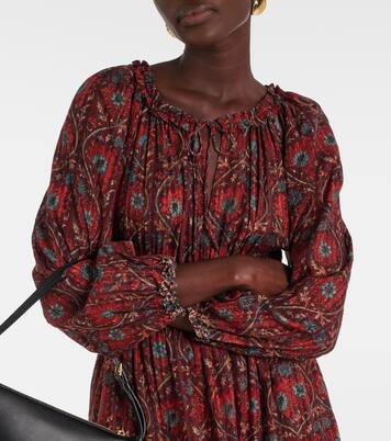 Val floral puff-sleeve minidress | Ulla Johnson