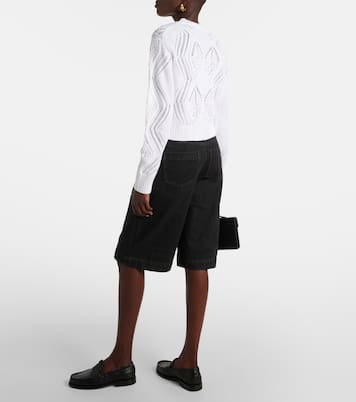 Cropped-Cardigan aus Baumwolle | Vince