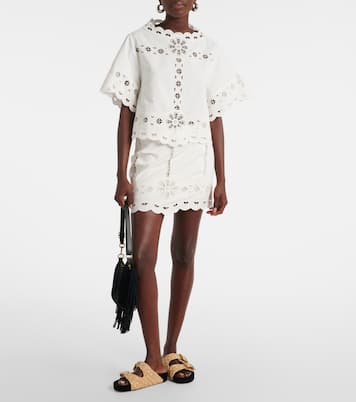 Bestickter Minirock Palmira aus Baumwolle | Isabel Marant