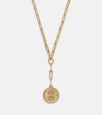 Karma Clip 18kt gold chain necklace with diamonds | FoundRae