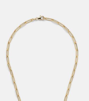 Karma Clip 18kt gold chain necklace with diamonds | FoundRae