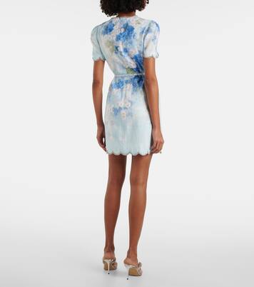 Robe Crush en lin à fleurs | Zimmermann