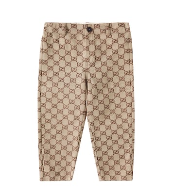 Bebé - pantalones de lona GG de mezcla de algodón | Gucci Kids