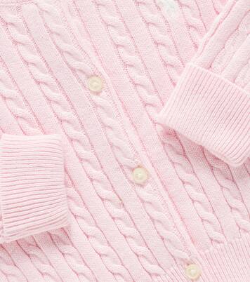 Baby cable-knit cotton cardigan | Polo Ralph Lauren Kids