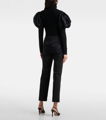 Mid-Rise-Schlaghose Okra aus Baumwolle | Max Mara