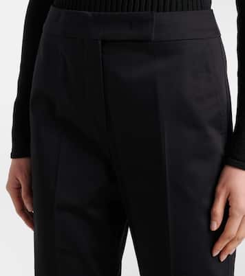 Mid-Rise-Schlaghose Okra aus Baumwolle | Max Mara