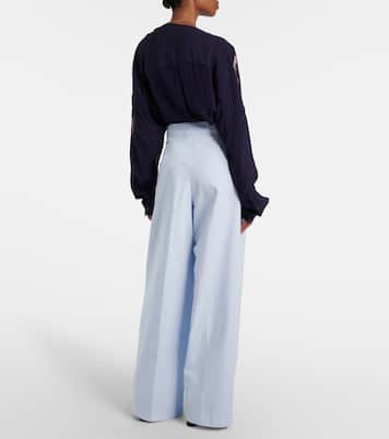Pantalones anchos de algodón | Dries Van Noten