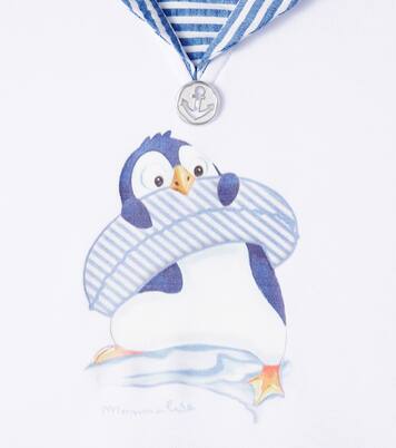 Baby cotton top and pants set | Monnalisa