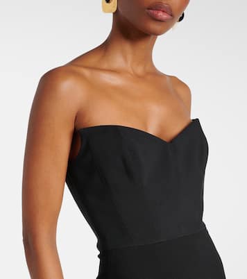 Robe longue Malla en crêpe | Solace London