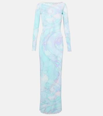 Orchidee tulle maxi dress | Pucci