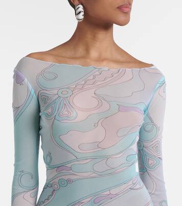 Orchidee tulle maxi dress | Pucci