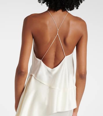 Gathered halterneck top | Victoria Beckham